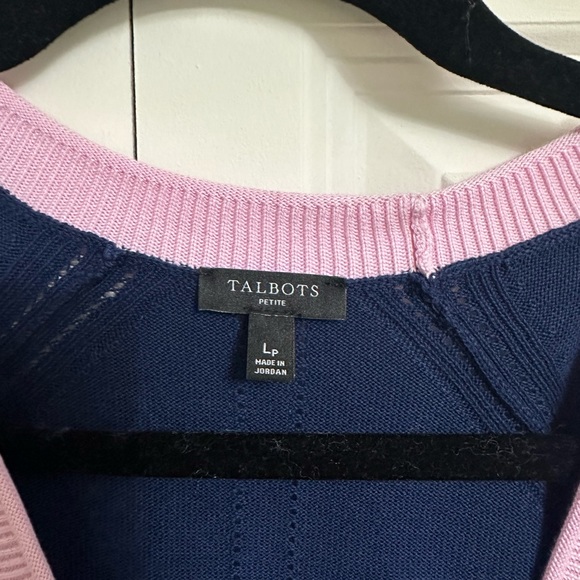 Talbots Color Block girlfriend sweater - Picture 3 of 6